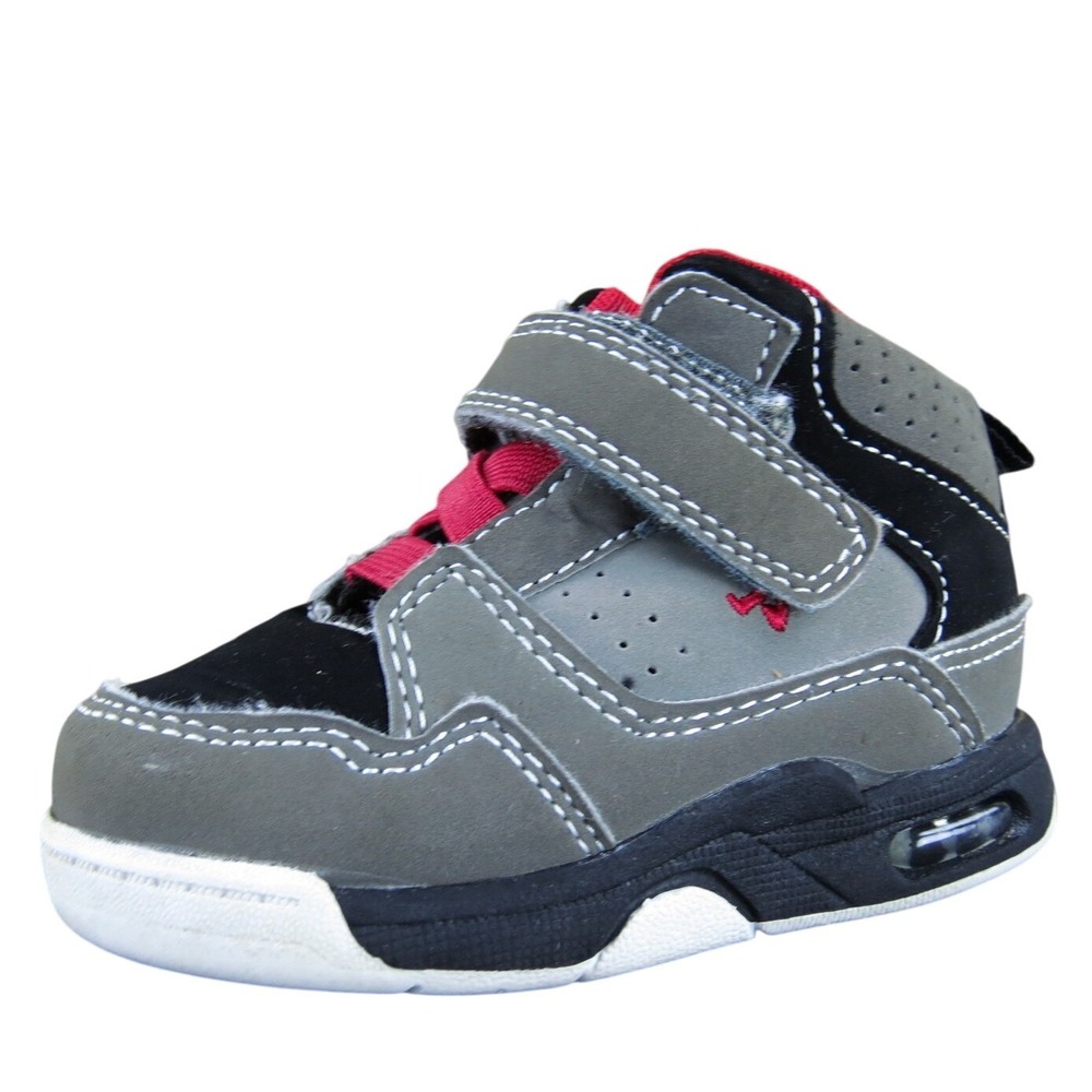 Shaq‎ Boys Sneaker  Sz T 5 Medium Gray Synthetic Hook & Loop